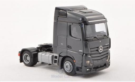 Miniature Mercedes Actros 1/87 AWM 2 Streamspace/Aerop. dkl.-grise 2-achsig grise Mercedes Actros 1/87 AWM 2 Streamspace/Aerop. dkl.-grise 2-achsig grise miniature