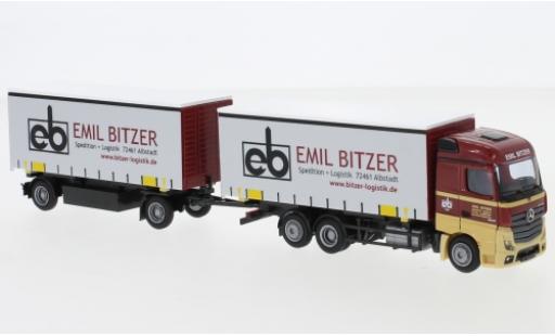 Miniature Mercedes Actros 1/87 AWM 2 StreamSpace/Aerop. Emil Bitzer Wechselgardinenplanenhängerzug Mercedes Actros 1/87 AWM 2 StreamSpace/Aerop. Emil Bitzer Wechselgardinenplanenhängerzug miniature