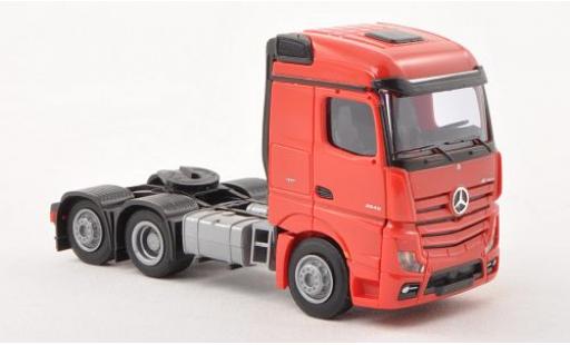 Miniature Mercedes Actros 1/87 AWM 2 Streamspace rouge Solo-Zugmaschine 3-achsig rouge Mercedes Actros 1/87 AWM 2 Streamspace rouge Solo-Zugmaschine 3-achsig rouge miniature