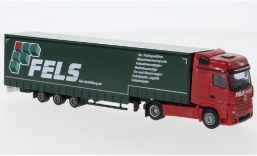 Miniature Mercedes Actros 1/87 AWM 5 BigSpace/Aerop. Fels Jumbo-camion avec bache Mercedes Actros 1/87 AWM 5 BigSpace/Aerop. Fels Jumbo-camion avec bache miniature