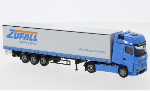 Miniature Mercedes Actros 1/87 AWM 5 GigaSpace/Aerop. Zufall camion avec bache Mercedes Actros 1/87 AWM 5 GigaSpace/Aerop. Zufall camion avec bache miniature