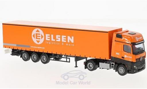 Miniature Mercedes Actros 1/87 AWM 2 Giga. / Aerop. Elsen G-KSZ Mercedes Actros 1/87 AWM 2 Giga. / Aerop. Elsen G-KSZ miniature