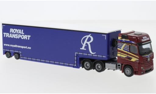 Miniature Mercedes Actros 1/87 AWM 2 Giga. / Aerop. Royal Transport Tiefbett-SZ Mercedes Actros 1/87 AWM 2 Giga. / Aerop. Royal Transport Tiefbett-SZ miniature