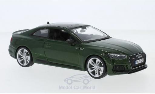 Miniature Audi RS5 1/24 Burago RS 5 metallise verte 2019 Audi RS5 1/24 Burago RS 5 metallise verte 2019 miniature