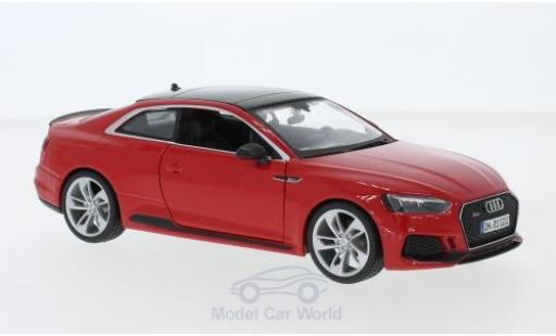 Miniature Audi RS5 1/24 Burago RS 5 rouge 2019 Audi RS5 1/24 Burago RS 5 rouge 2019 miniature
