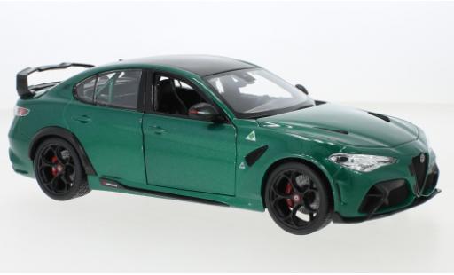 Miniature Alfa Romeo Giulia 1/18 Burago GTAm metallise verte 2020 Alfa Romeo Giulia 1/18 Burago GTAm metallise verte 2020 miniature