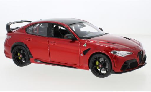 Miniature Alfa Romeo Giulia 1/18 Burago GTAm metallise rouge 2020 Alfa Romeo Giulia 1/18 Burago GTAm metallise rouge 2020 miniature