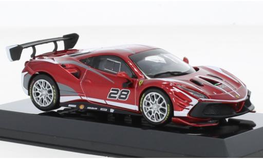 Miniature Ferrari 488 1/43 Burago Challenge Evo No.28 2020 Ferrari 488 1/43 Burago Challenge Evo No.28 2020 miniature