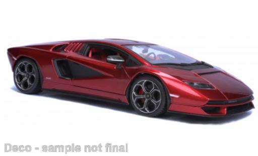 Miniature Lamborghini Countach 1/24 Burago Bburago LPI 800-4 metallise rouge 2023 Lamborghini Countach 1/24 Burago Bburago LPI 800-4 metallise rouge 2023 miniature