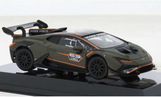 Miniature Lamborghini Huracan 1/43 Burago Super Trofeo Evo 2 mattoliv No.63 Roger Dubuis Lamborghini Huracan 1/43 Burago Super Trofeo Evo 2 mattoliv No.63 Roger Dubuis miniature