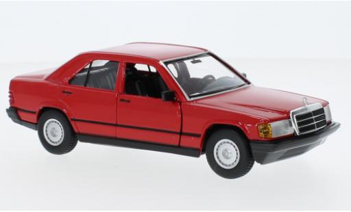 Miniature Mercedes 190 1/24 Burago Bburago E 2.6 (W201) rouge 1987 Mercedes 190 1/24 Burago Bburago E 2.6 (W201) rouge 1987 miniature
