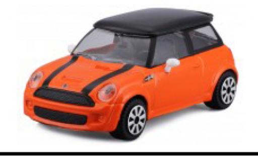 Miniature Mini Cooper 1/43 Burago S orange/noire Mini Cooper 1/43 Burago S orange/noire miniature
