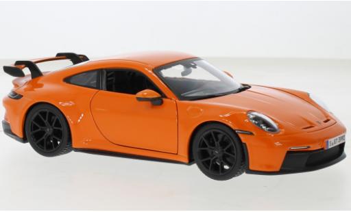 Miniature Porsche 992 GT3 1/24 Burago 911  metallise orange 2021 Porsche 992 GT3 1/24 Burago 911  metallise orange 2021 miniature