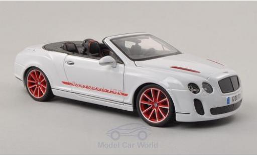 Miniature Bentley Continental T 1/18 Burago Supersports Cabriolet ISR blanche/Dekor Bentley Continental T 1/18 Burago Supersports Cabriolet ISR blanche/Dekor miniature