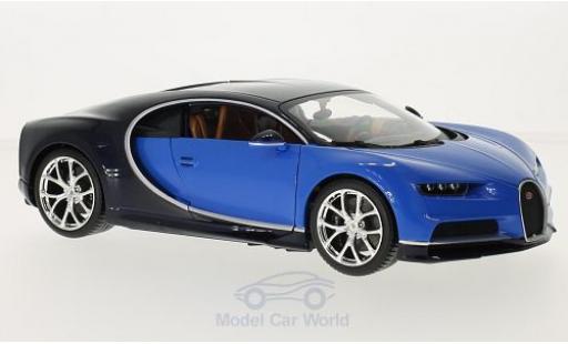 Miniature Bugatti Chiron 1/18 Burago metallise bleue/bleue Bugatti Chiron 1/18 Burago metallise bleue/bleue miniature
