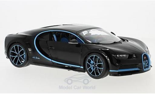 Miniature Bugatti Chiron 1/18 Burago noire Zero-400-Zero Bugatti Chiron 1/18 Burago noire Zero-400-Zero miniature