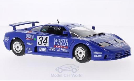 Miniature Bugatti EB110 1/24 Burago EB 110 Super Sport No.34 24h Le Mans 1990 A.Cudini/E.Helary/J.C.Bouillon Bugatti EB110 1/24 Burago EB 110 Super Sport No.34 24h Le Mans 1990 A.Cudini/E.Helary/J.C.Bouillon miniature