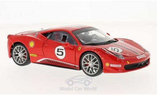 Miniature Ferrari 458 Challenge 1/24 Burago Challenge rouge No.5 Ferrari 458 Challenge 1/24 Burago Challenge rouge No.5 miniature
