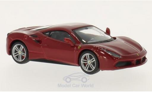 Miniature Ferrari 488 1/43 Burago GTB rouge Ferrari 488 1/43 Burago GTB rouge miniature