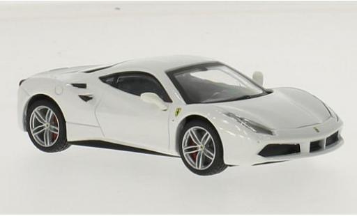 Miniature Ferrari 488 1/43 Burago GTB blanche Ferrari 488 1/43 Burago GTB blanche miniature
