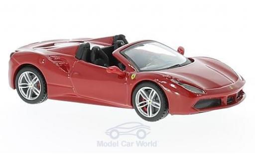 Miniature Ferrari 488 1/43 Burago Spider rouge 2016 Ferrari 488 1/43 Burago Spider rouge 2016 miniature