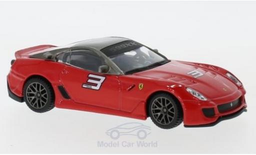 Miniature Ferrari 599 1/43 Burago XX rouge/blanche pull-back Ferrari 599 1/43 Burago XX rouge/blanche pull-back miniature