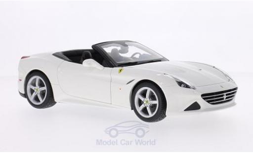 Miniature Ferrari California 1/18 Burago T blanche 2014 offen ohne Vitrine Ferrari California 1/18 Burago T blanche 2014 offen ohne Vitrine miniature