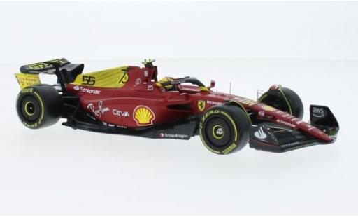 Ferrari F1 1/24 Burago Bburago -75 No.55 Scuderia Formel 1 GP Monza 2022 1:24 miniature