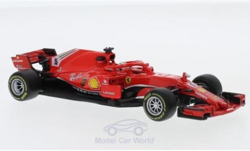 Miniature Ferrari F1 1/43 Burago No.5 Formel 1 2018 S.Vettel Ferrari F1 1/43 Burago No.5 Formel 1 2018 S.Vettel miniature