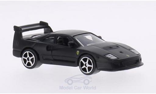 Ferrari F40 1/64 Burago Competizione matt-noire miniature