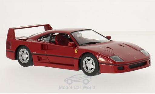 Miniature Ferrari F40 1/24 Burago rouge Ferrari F40 1/24 Burago rouge miniature