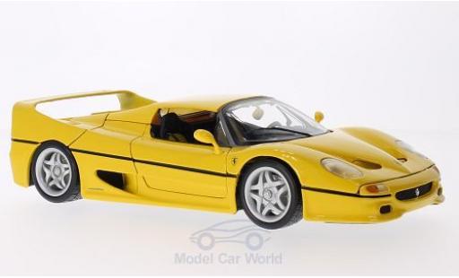 Miniature Ferrari F50 1/18 Burago jaune ohne Vitrine Ferrari F50 1/18 Burago jaune ohne Vitrine miniature