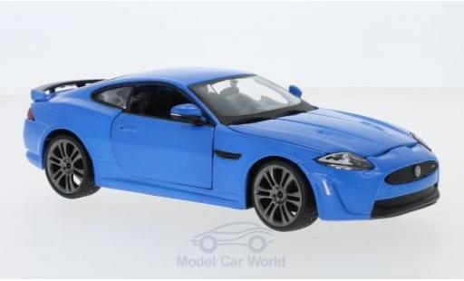 Miniature Jaguar XKR 1/24 Burago -S matt-bleue/blanche Jaguar XKR 1/24 Burago -S matt-bleue/blanche miniature