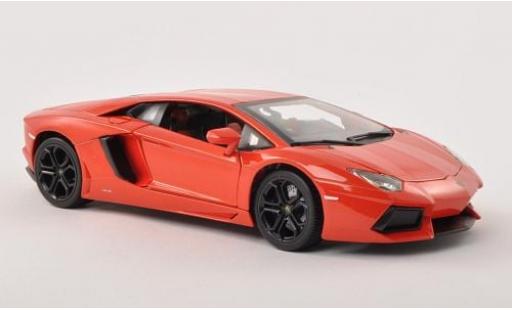Lamborghini Aventador 1/18 Burago Bburago LP700-4 metallise orange 2011 1:18 miniature