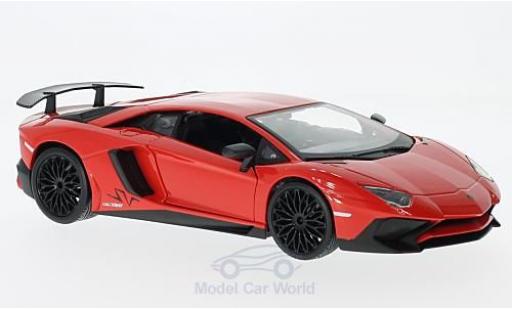 Miniature Lamborghini Aventador 1/24 Burago LP750-4 SV rouge Lamborghini Aventador 1/24 Burago LP750-4 SV rouge miniature