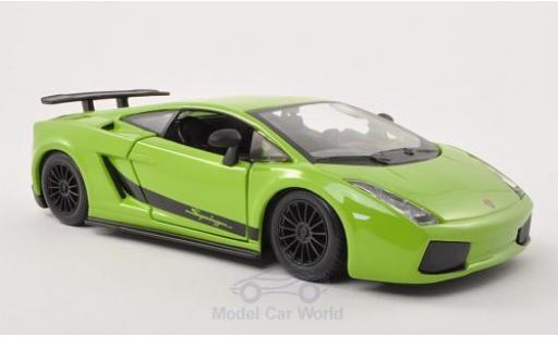 Miniature Lamborghini Gallardo Superleggera 1/24 Burago Superleggera verte 2003 Lamborghini Gallardo Superleggera 1/24 Burago Superleggera verte 2003 miniature