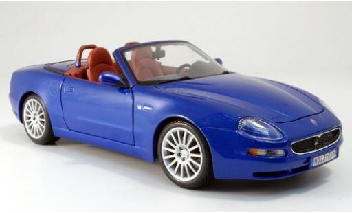 Miniature Maserati GT Spyder 1/18 Burago bleue 2003 sans Vitrine Maserati GT Spyder 1/18 Burago bleue 2003 sans Vitrine miniature