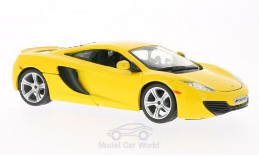 Miniature McLaren MP4-12C 1/24 Burago jaune McLaren MP4-12C 1/24 Burago jaune miniature