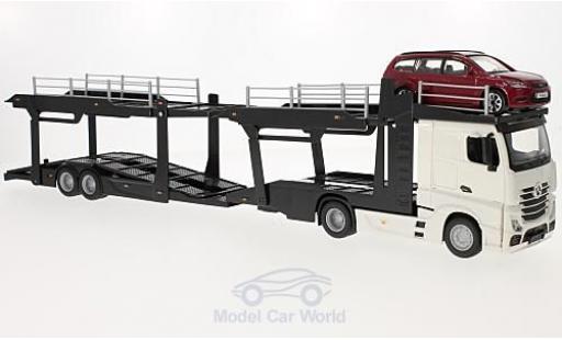 Mercedes Actros 1/43 Burago 2545 Autotransporter mit Ford Focus Turnier miniature