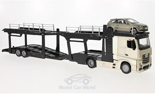 Mercedes Actros 1/43 Burago 2545 Autotransporter mit Volkswagen Polo V GTI miniature