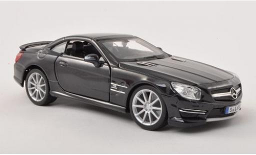 Miniature Mercedes Classe SL 1/24 Burago SL 65 AMG (R231) metallise noire Verdeck fermé Mercedes Classe SL 1/24 Burago SL 65 AMG (R231) metallise noire Verdeck fermé miniature