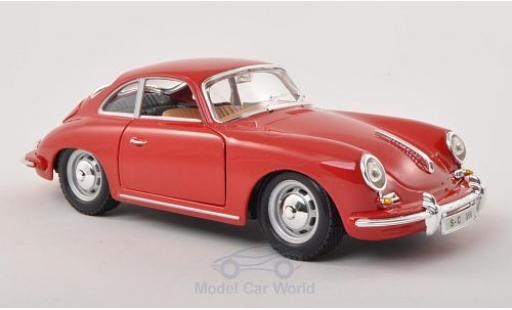 Miniature Porsche 356 1/24 Burago B rouge 1961 Porsche 356 1/24 Burago B rouge 1961 miniature