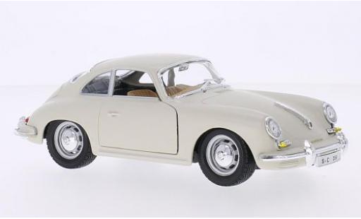 Miniature Porsche 356 1/24 Burago B blanche 1961 Porsche 356 1/24 Burago B blanche 1961 miniature