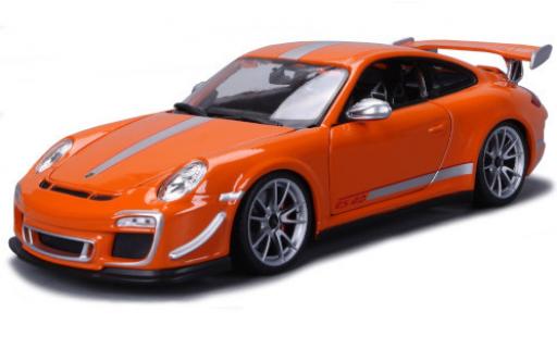 Miniature Porsche 997 GT3 RS 1/18 Burago 911 GT3 RS 4.0 (/II) orange/grise 2012 Porsche 997 GT3 RS 1/18 Burago 911 GT3 RS 4.0 (/II) orange/grise 2012 miniature
