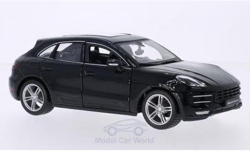Miniature Porsche Macan Turbo 1/24 Burago Turbo noire Porsche Macan Turbo 1/24 Burago Turbo noire miniature