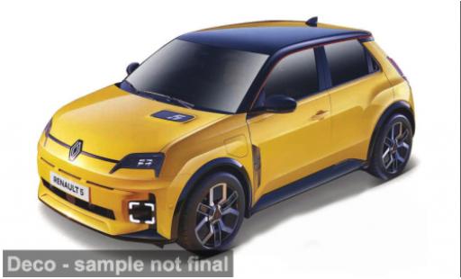 Miniature Renault 5 1/24 Burago Bburago E-Tech jaune 1:24 Renault 5 1/24 Burago Bburago E-Tech jaune 1:24 miniature