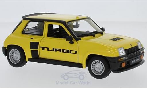 Miniature Renault 5 Turbo 1/24 Burago Turbo jaune 1982 Renault 5 Turbo 1/24 Burago Turbo jaune 1982 miniature