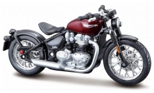 Miniature Triumph Bonneville 1/18 Burago Bobber rouge/noire Triumph Bonneville 1/18 Burago Bobber rouge/noire miniature