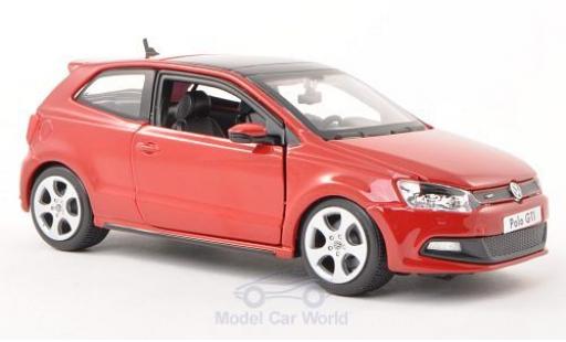 Miniature Volkswagen Polo 1/24 Burago V GTI M5 rouge ohne Vitrine Volkswagen Polo 1/24 Burago V GTI M5 rouge ohne Vitrine miniature