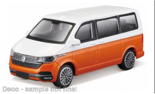 Miniature Volkswagen T6 1/43 Burago Bburago .1 Bus blanche/orange 2020 1:43 Volkswagen T6 1/43 Burago Bburago .1 Bus blanche/orange 2020 1:43 miniature